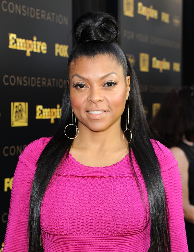 Taraji P. Henson Half Updo