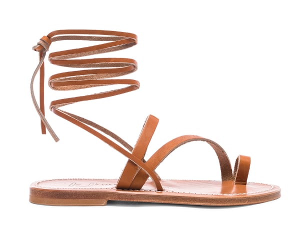 K Jacques Ellada Ankle Wrap Sandal