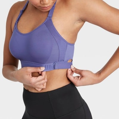 Velocity Medium Impact Zip Adjustable Sports Bra