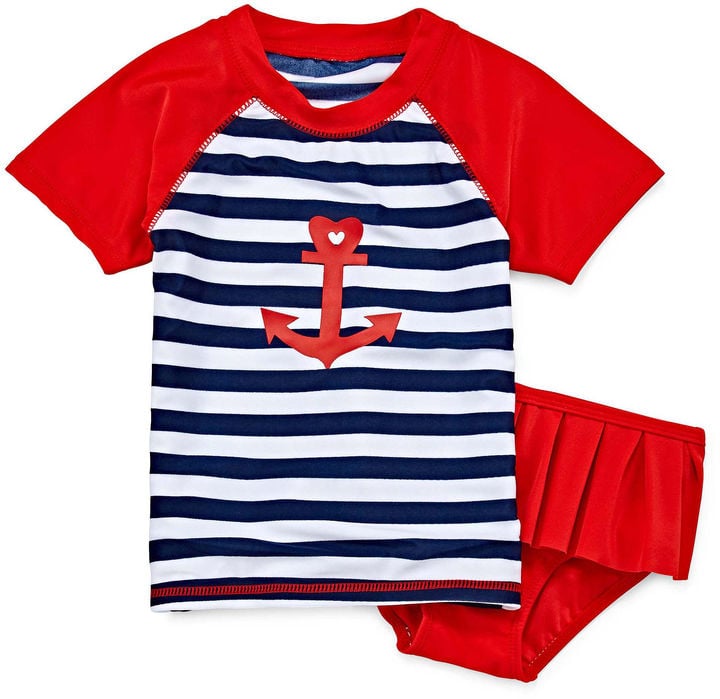 Sailor Love Rash Guard Swimmer Set