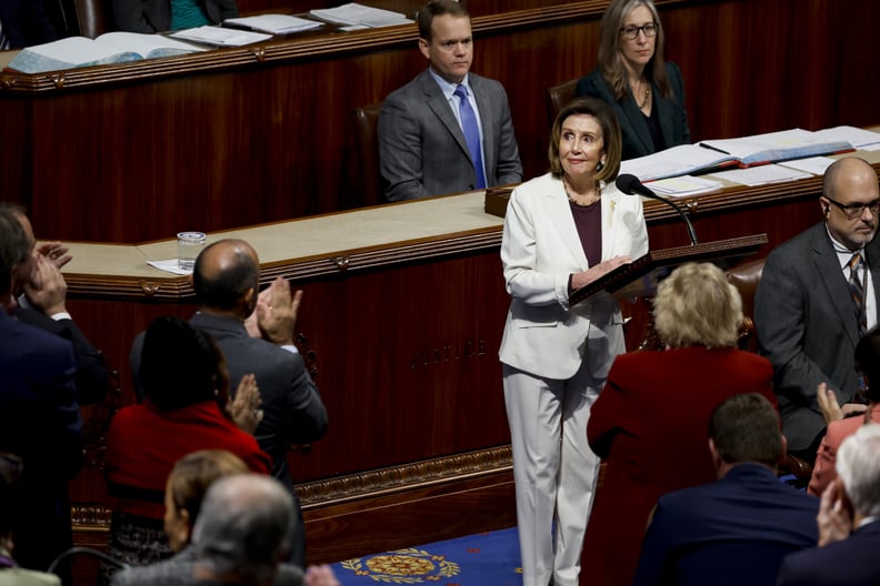 WASHINGTON, DC - NOVEMBER 17: U.S. Speaker of the House Nancy Pelosi (D-CA) delivers remarks from the House Chambers of the U.S. Capitol Building on November 17, 2022 in Washington, DC. Pelosi spoke on her future in the House of Representatives and said s