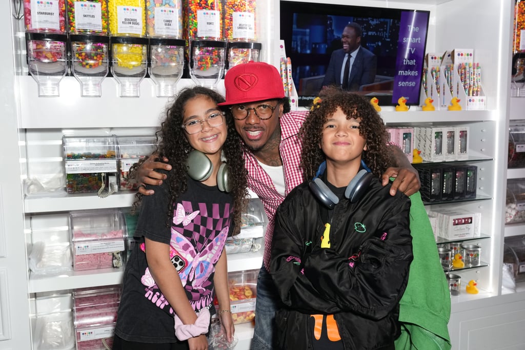 Nick Cannon, Monroe, and Moroccan at Sugar Factory Opening