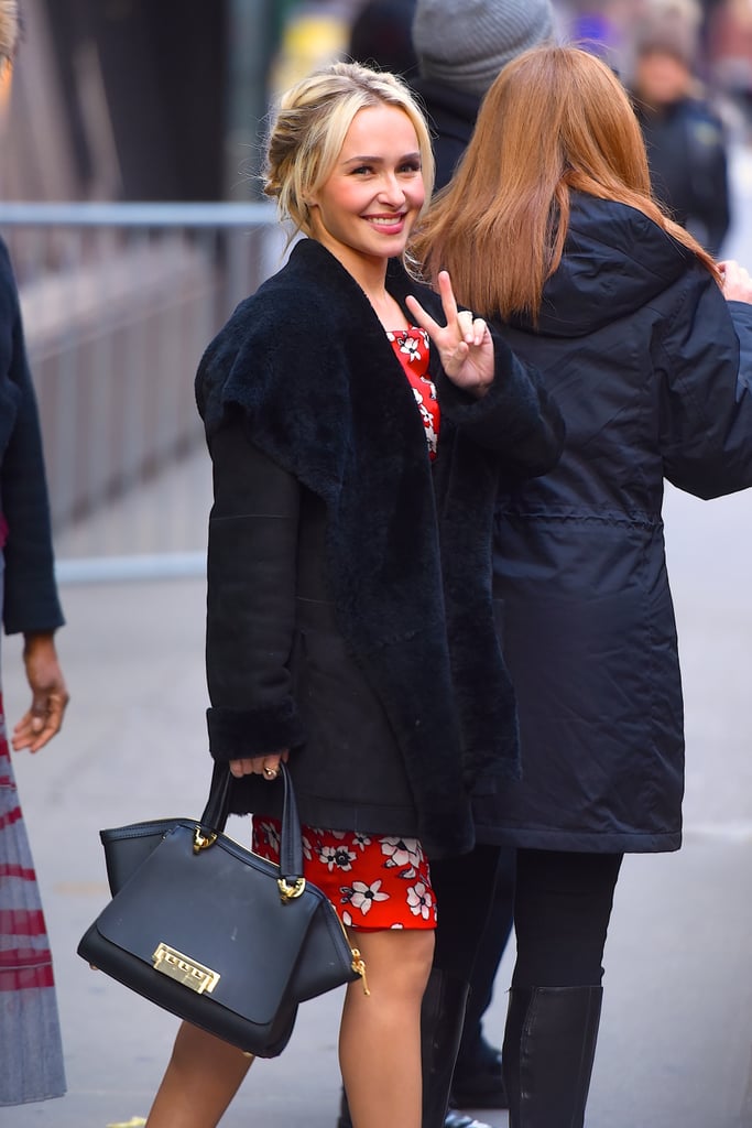 Hayden Panettiere Promoting Nashville in NYC January 2017
