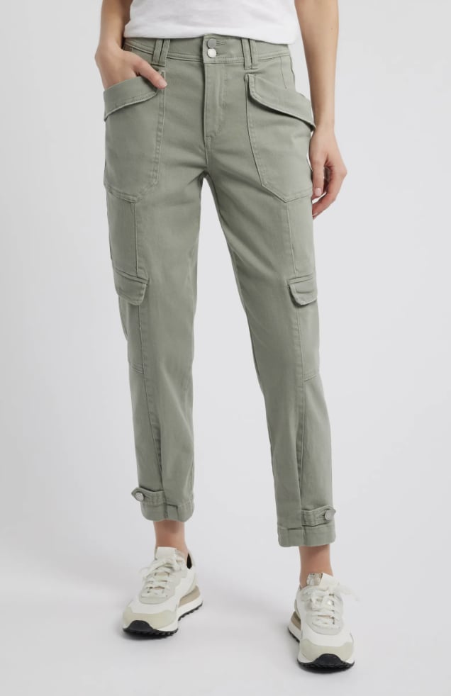 Wit & Wisdom Ankle Tapered Twill Cargo Pants
