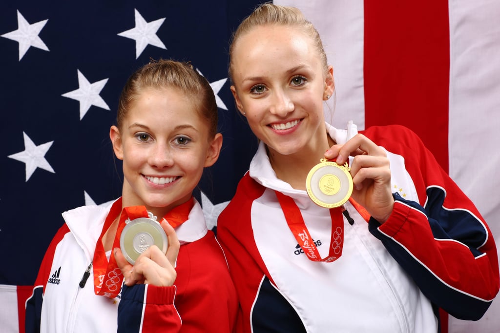Photos of Nastia Liukin and Shawn Johnson