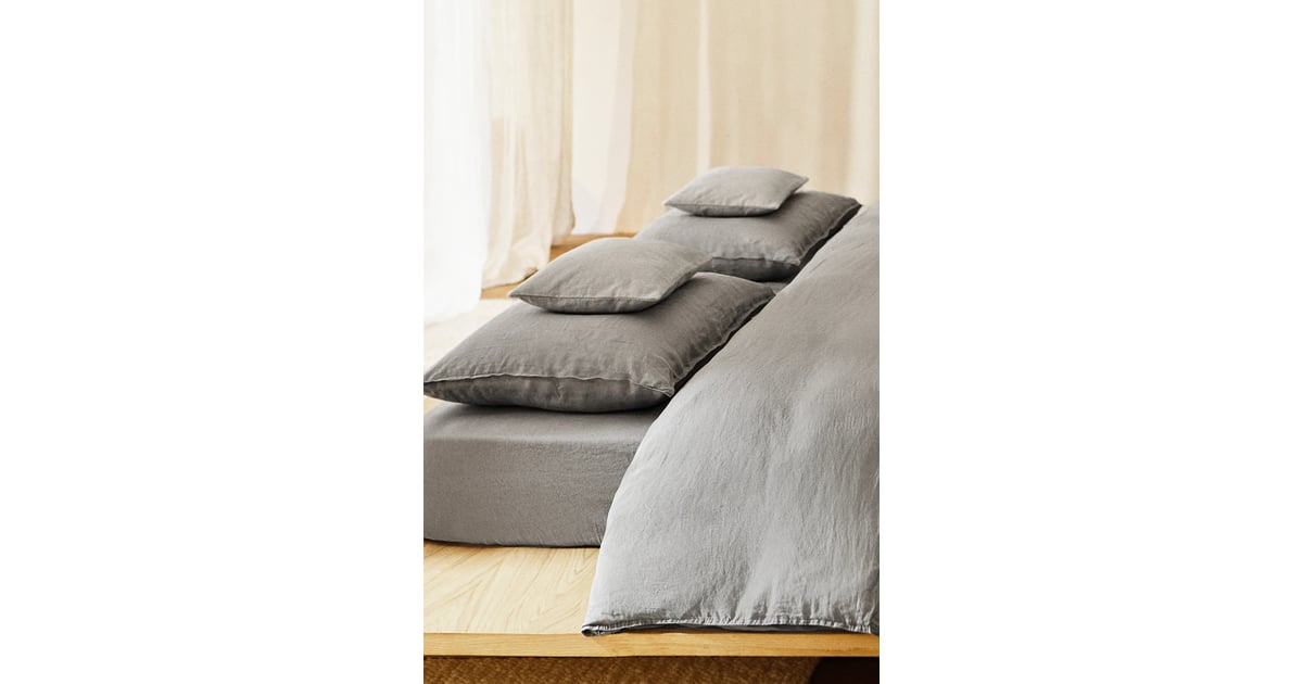 Sheets Zara Washed Linen Sheet Set Shop the Zara Home