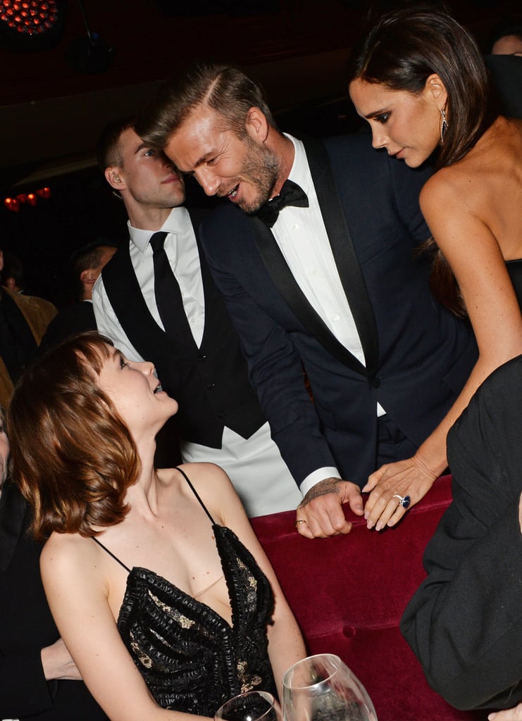David and Victoria chatted with Carey Mulligan.
