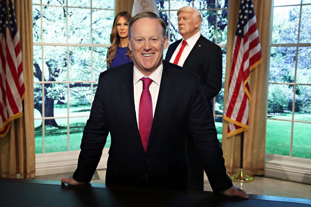 Sean Spicer Looked Oddly Ecstatic to Host the Event