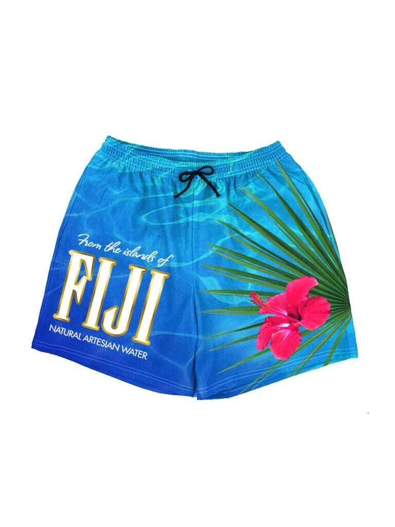 There's No Missing That Distinctive Palm Frond and Hibiscus Flower on These Shorts