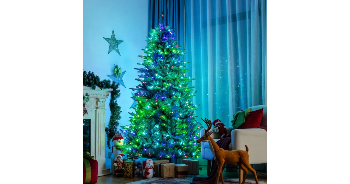 Costway Multicolor Christmas Tree Shop AppControlled Christmas Trees 2021 POPSUGAR Smart