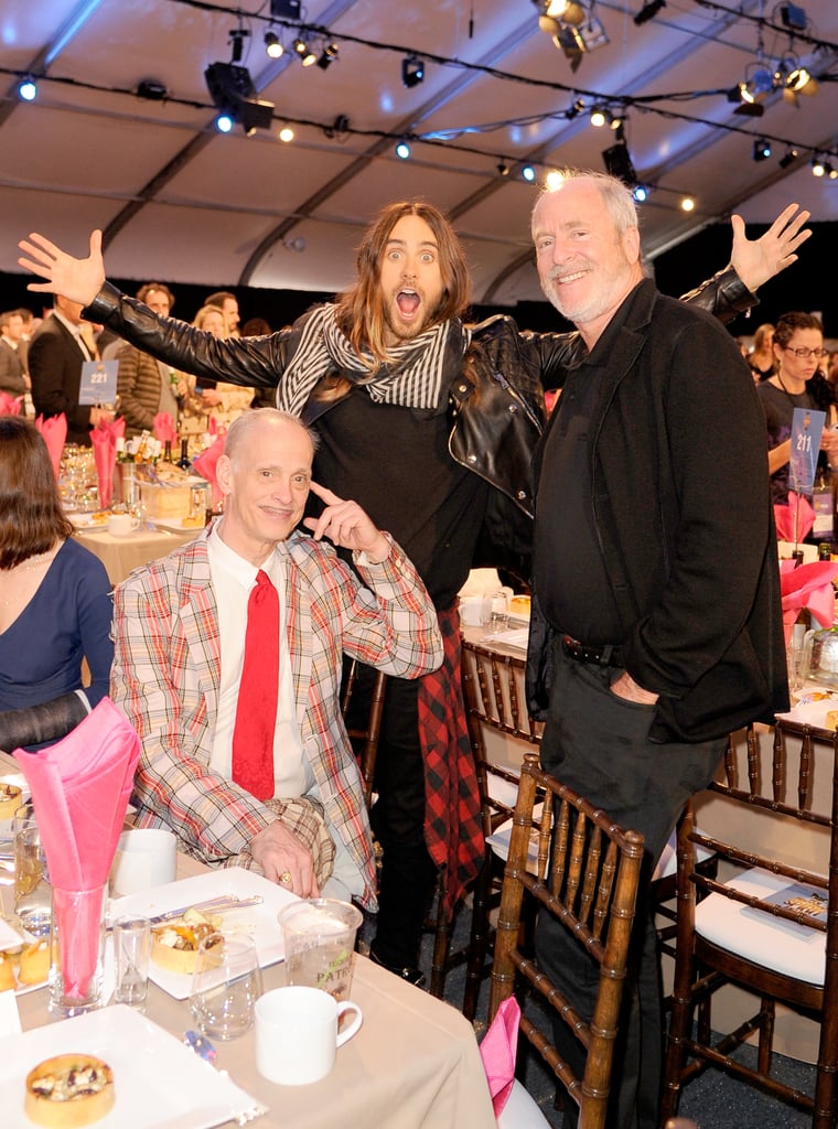 Jared Leto couldn't contain his excitement around John Waters and Greg Gorman at the Independent Spirit Awards.