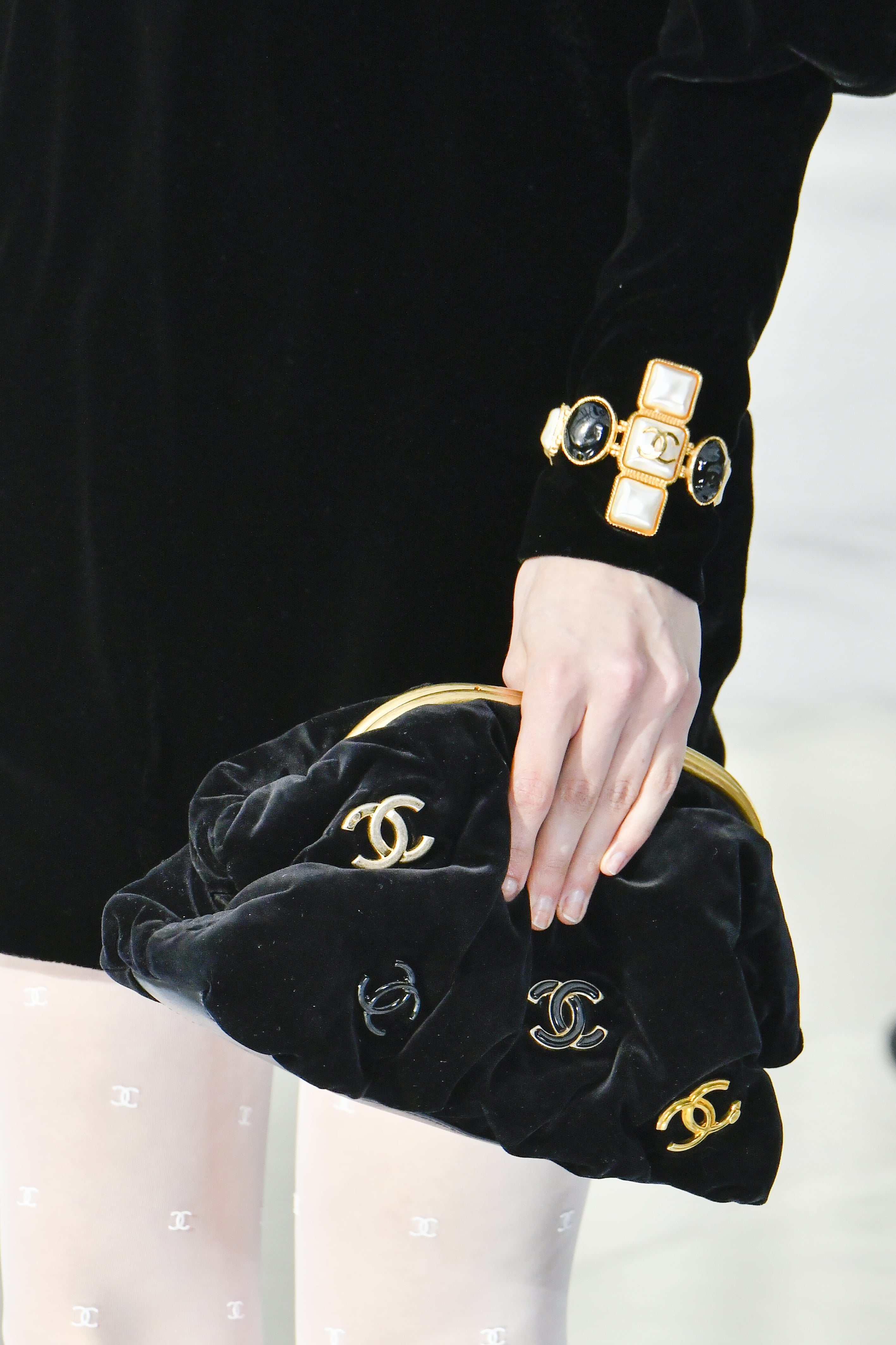 Chanel velvet clutch bag Clearance