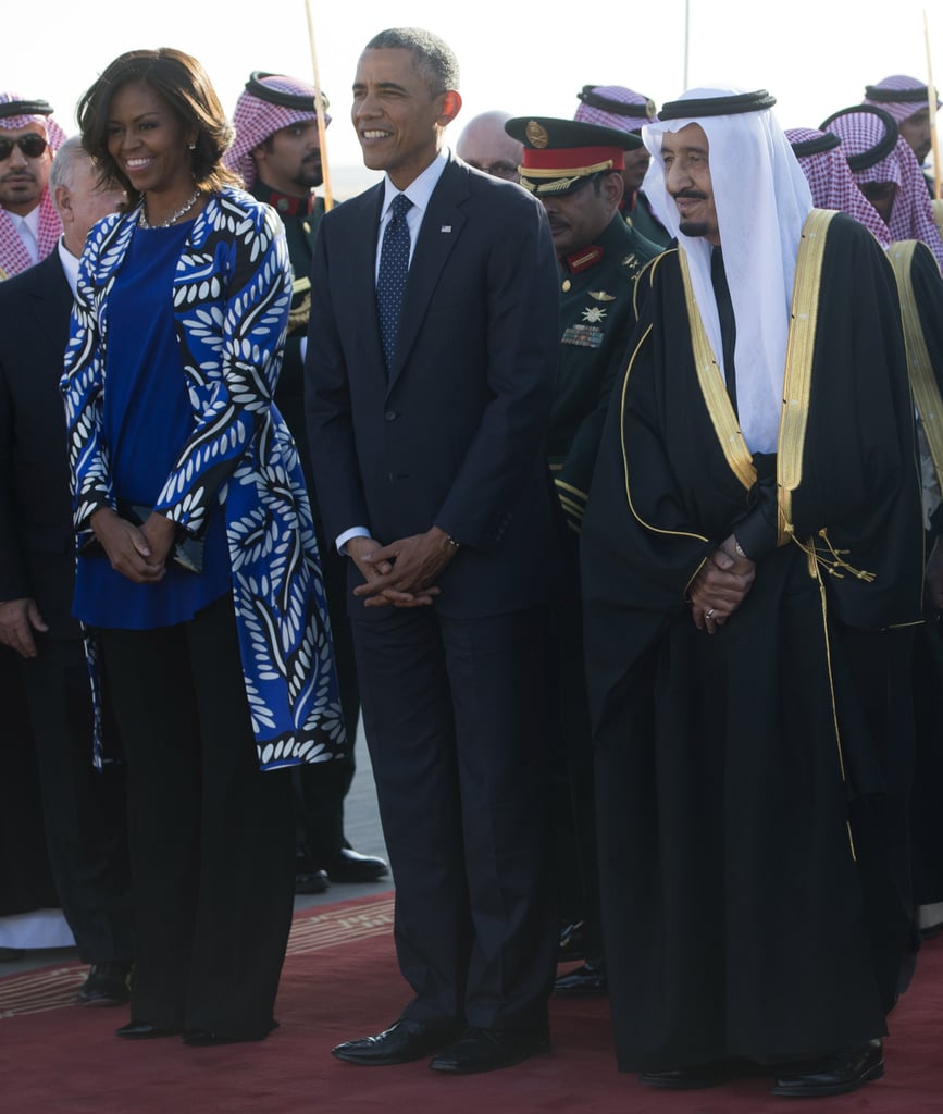 Michelle Traveled in a Standout Longline Cardigan