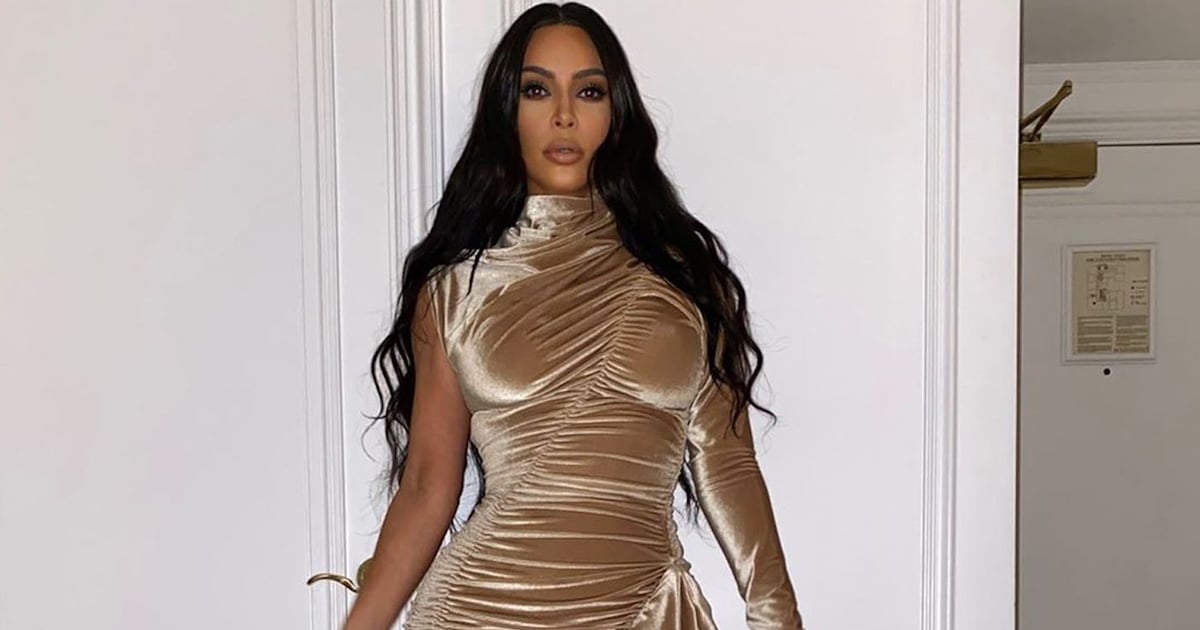 Kim Kardashian's Strappy Lace-Up Heels 