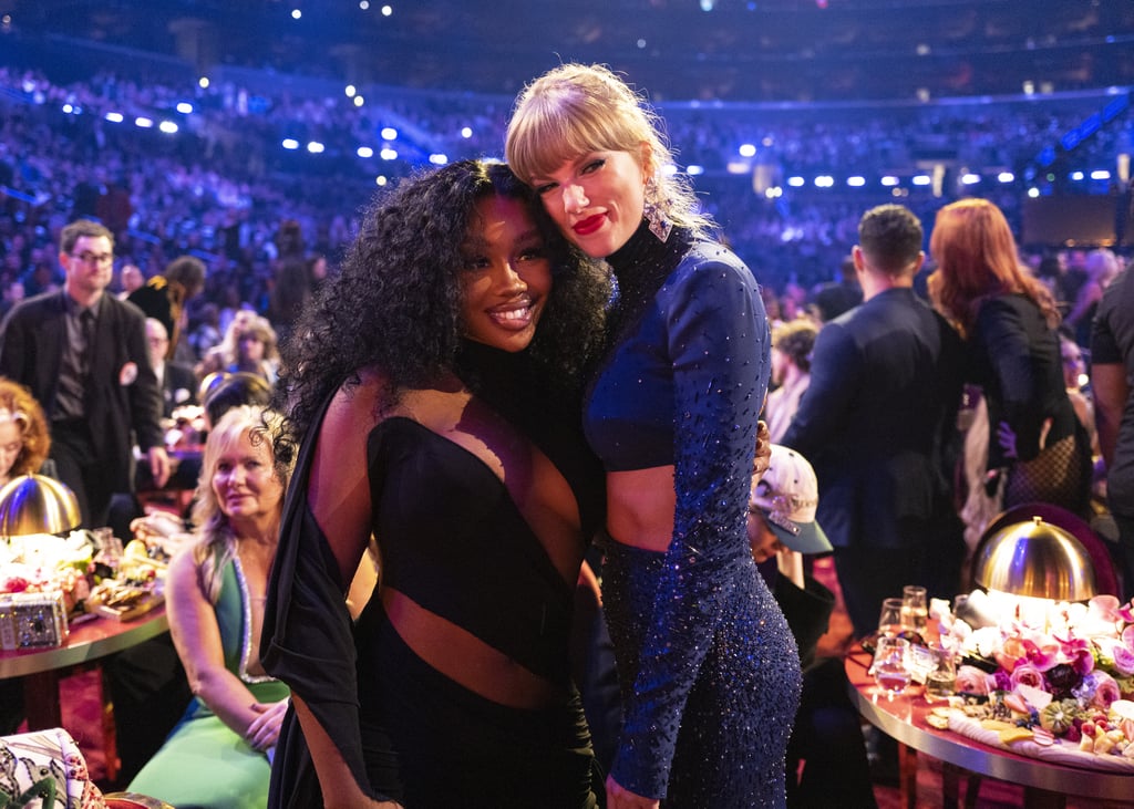 Taylor Swift and SZA Hug at the Grammys Photos POPSUGAR Celebrity