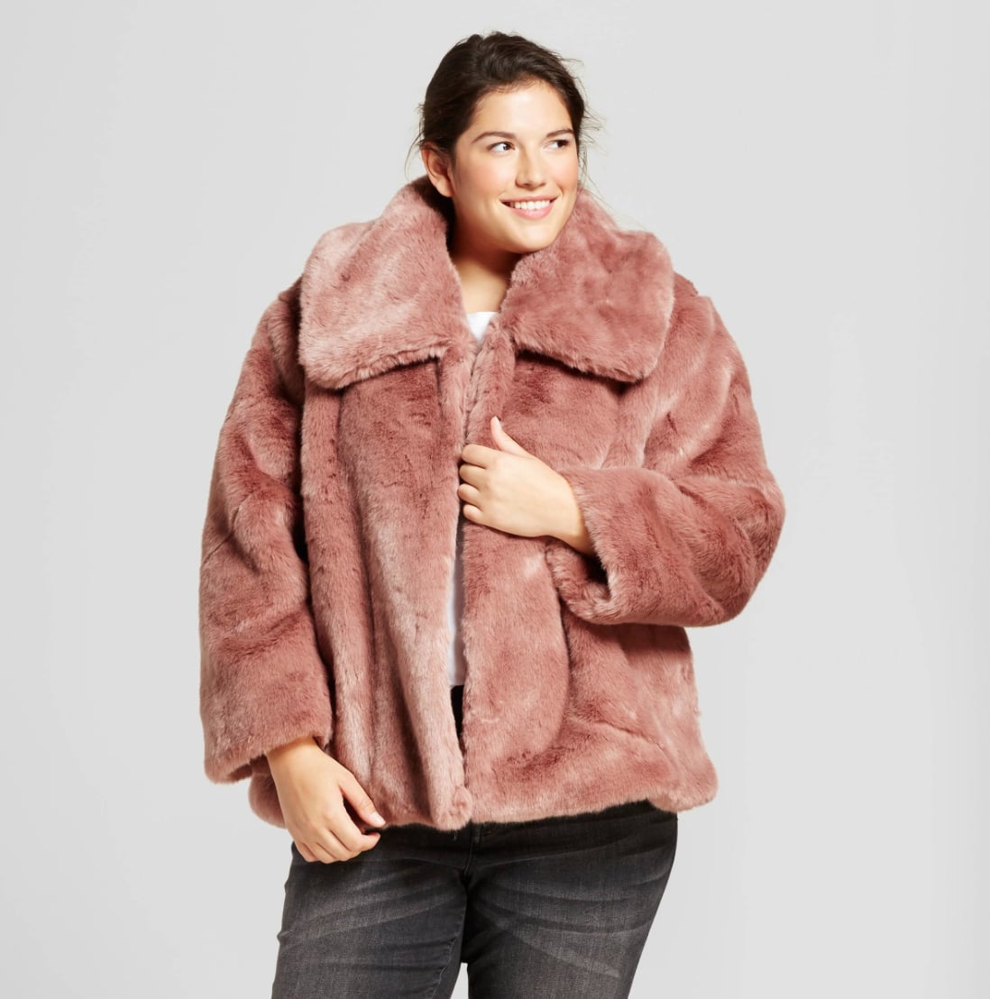 target womens faux fur jacket