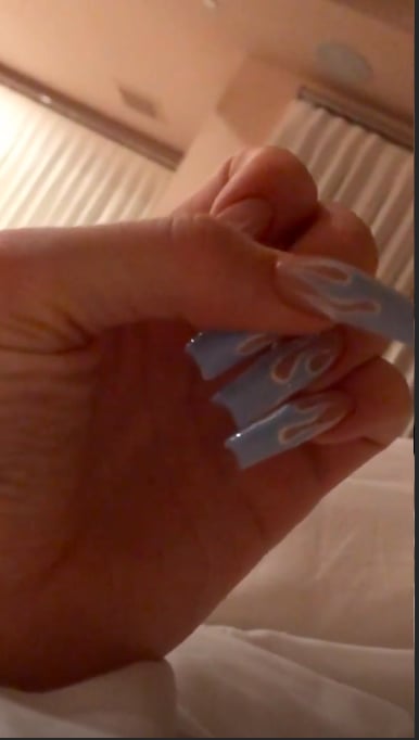 Kylie Jenner Flame Nail Art