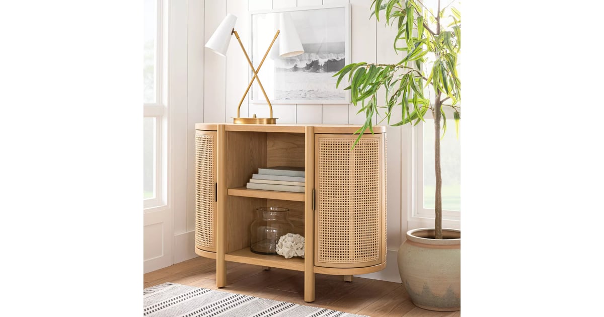 Portola Hills Caned Door Console With Shelves Shop Studio McGee's