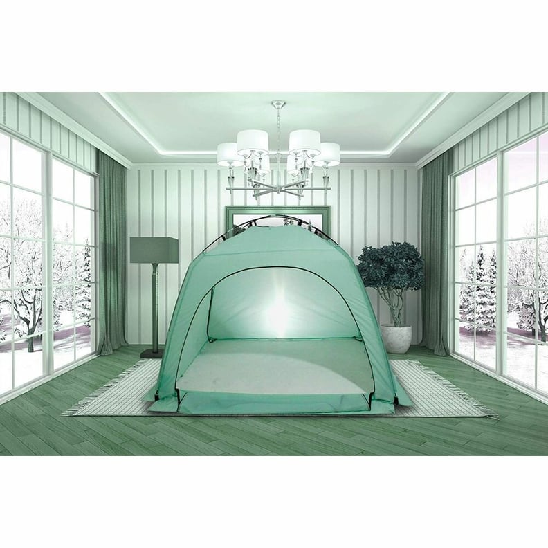 Light Blue Warm Cozy Privacy Bed Play Tent