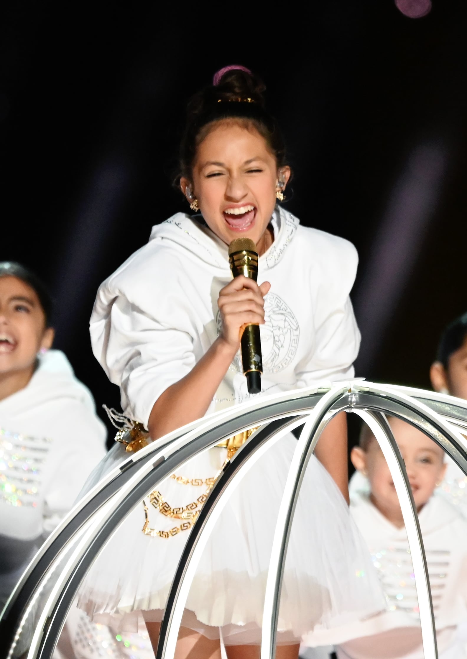 Watch Jennifer Lopez’s Daughter Emme Sing at the Super Bowl | PS Family
