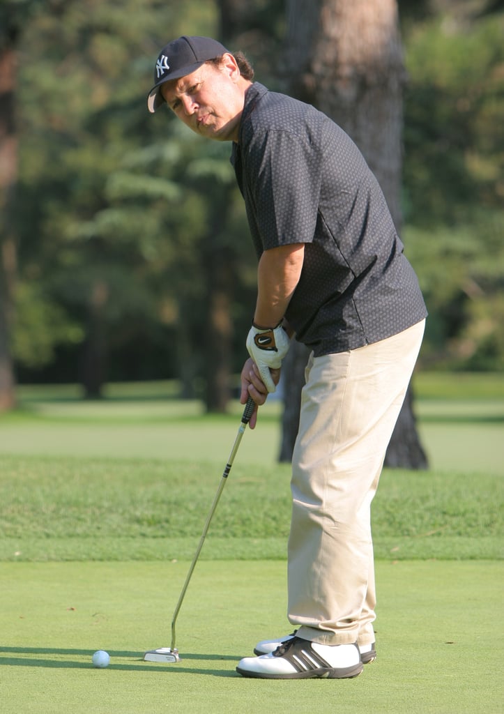 Billy Crystal putted on a course in Burbank, CA, in August 2006.