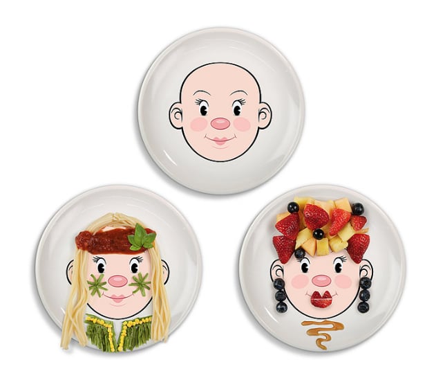 Ms. Food Face Plate