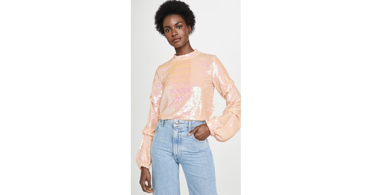 Endless Rose Sequin Tucked Sleeve Top | Best Sequin Tops on Amazon For ...