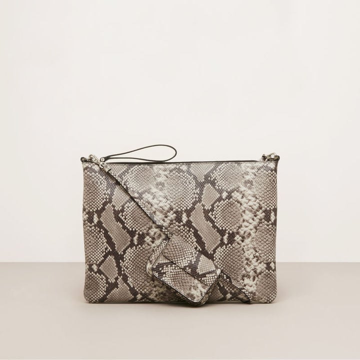 Kenneth Cole New York Snake Leather Zip Pouch Crossbody ($248)