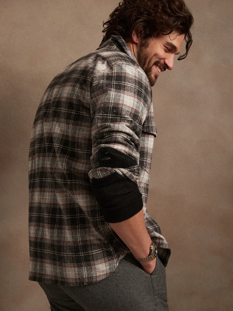 Banana Republic Donegal Plaid Shirt Jacket