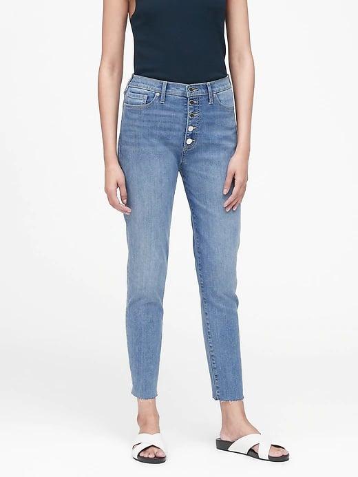High-Rise Skinny Button Fly Jean