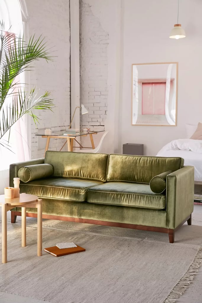 A Luxe Sofa: Piper Petite Velvet Sofa