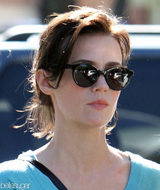 January Jones With Brown Hair Popsugar Beauty