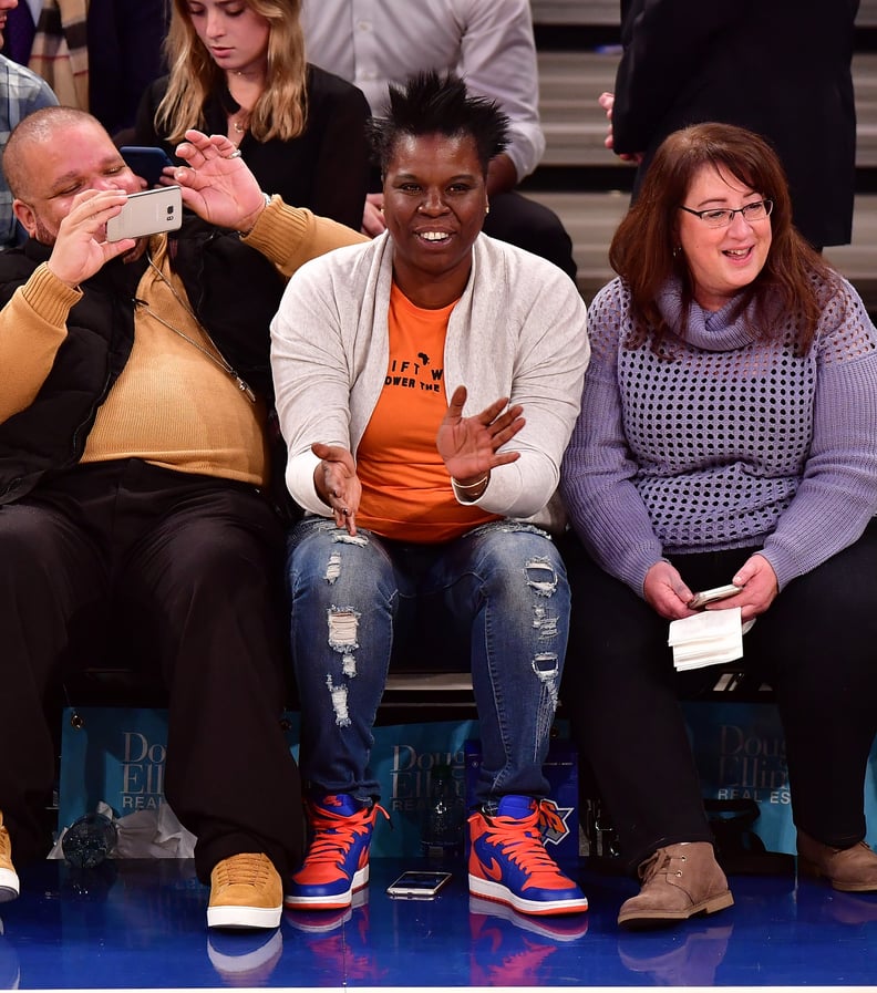 Leslie Jones at Knicks Game January 2017 | POPSUGAR Celebrity