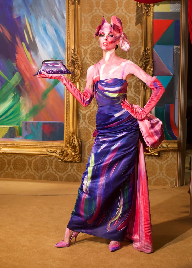 Hailey Bieber Walks in the Fall 2021 Moschino Runway Show