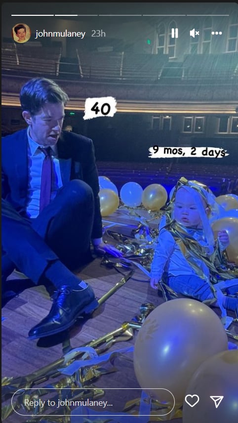 John Mulaney's Son Malcolm Helps Him Celebrate His Birthday