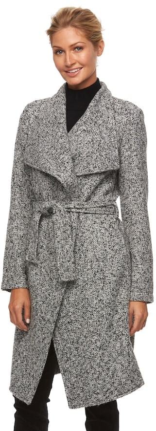 Triple Star Women's Triple Star Marled Wrap Sweater Coat