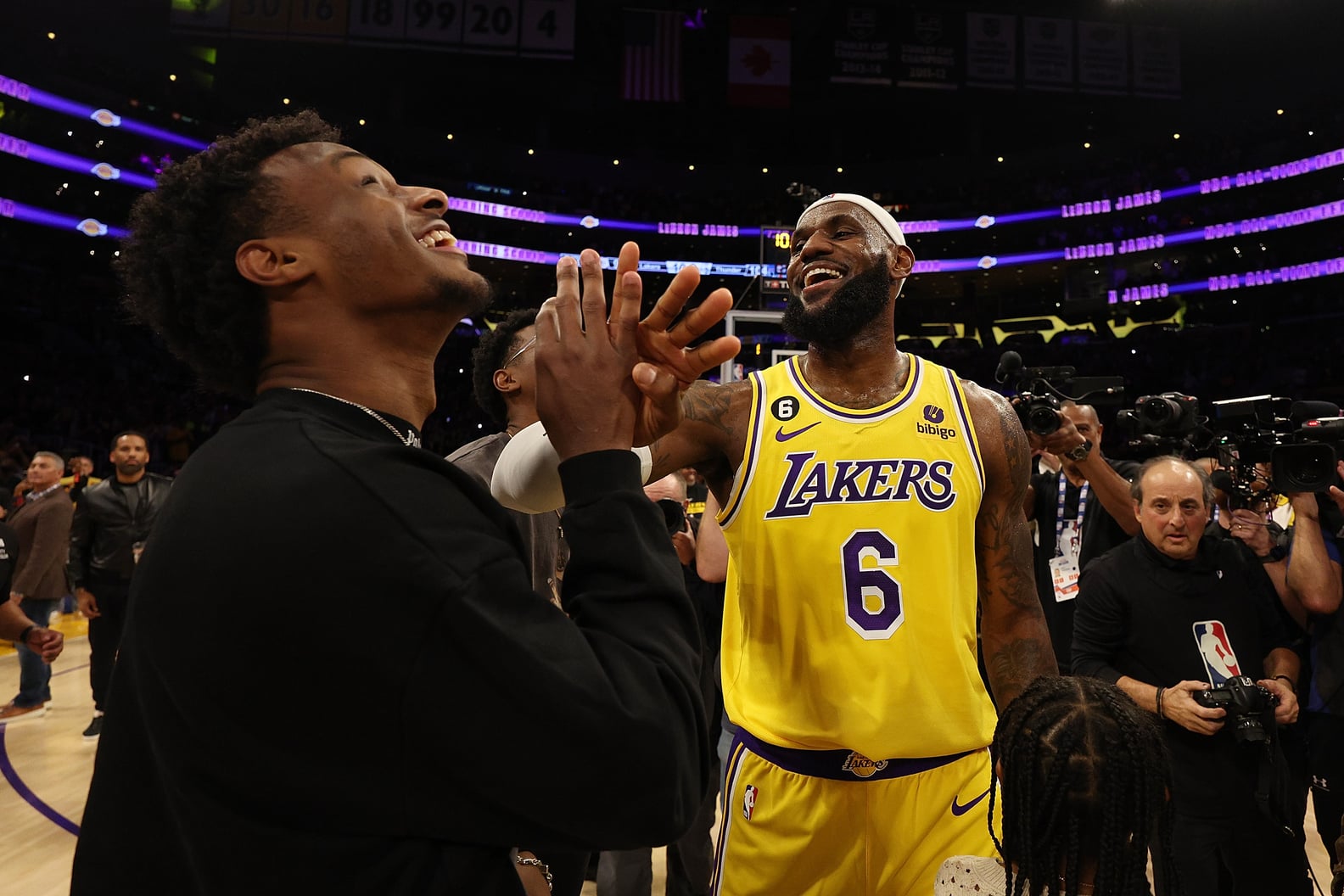 LeBron James Celebrates Record-Breaking Game With His Family | PS Celebrity
