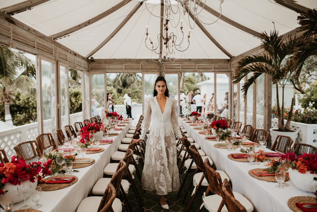 For Her Welcome Dinner, the Model Wore a Zimmermann Gown