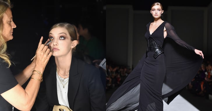 Gigi Backstage at Brandon Maxwell, Gigi Hadid Is Already Working Hard This  Fashion Week and Girl, We're Impressed