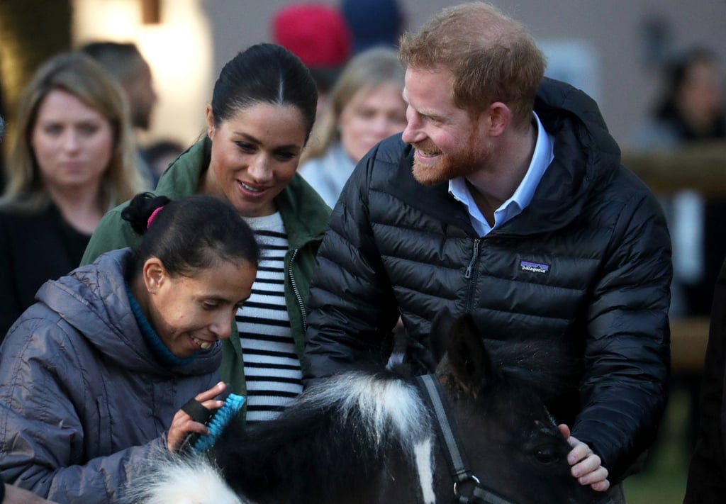Meghan and Harry With Horses on Morocco Tour February 2019