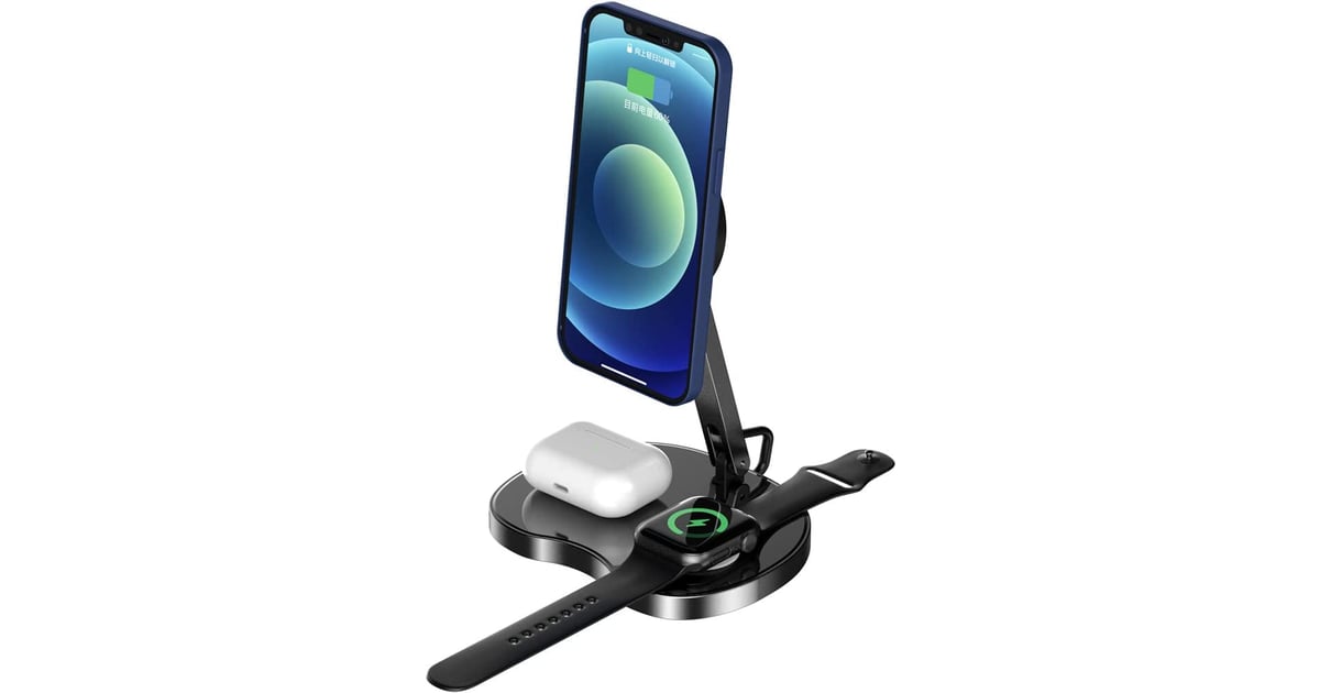 A 3 in 1 Apple Charging Station Intoval 3 in 1 Magnetic Wireless