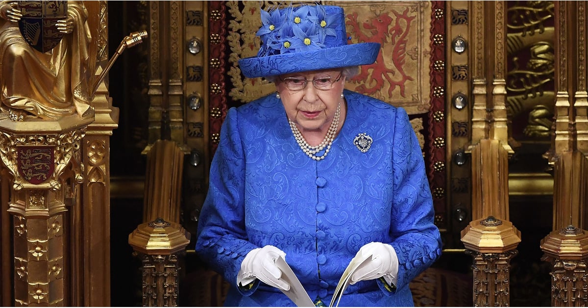 Queen Elizabeth II's EU Flag Hat | POPSUGAR Fashion