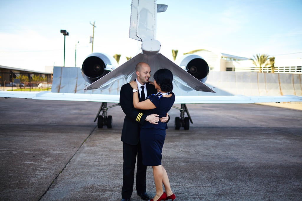 Airplane Engagement Photos