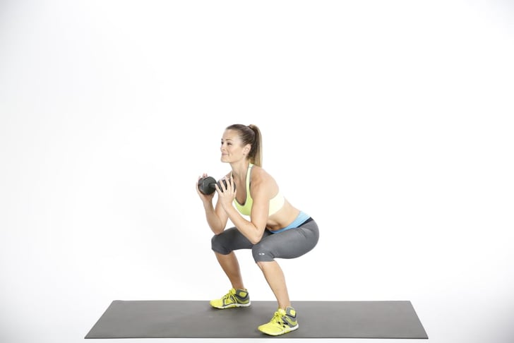 Squat Hold Punches With Mini Band 45Minute HIIT Workout For Small