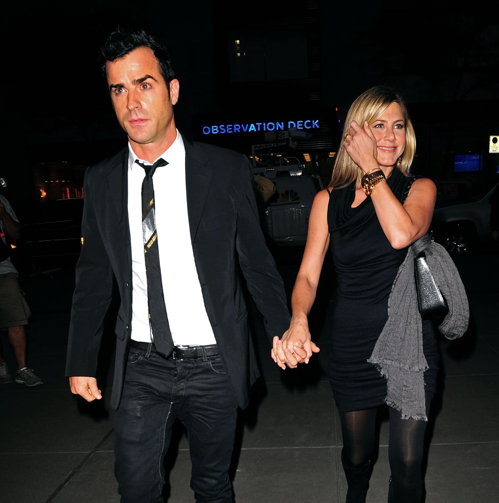 The couple held hands as they arrived at NYC's Rockefeller Plaza in September 2011.