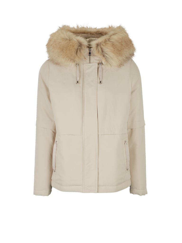 Michelle Keegan Short Faux Fur Hooded Parka Coat