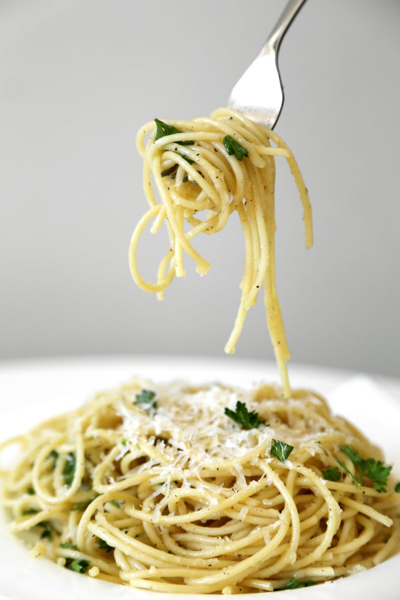 Dinner: Parmesan Garlic Spaghetti