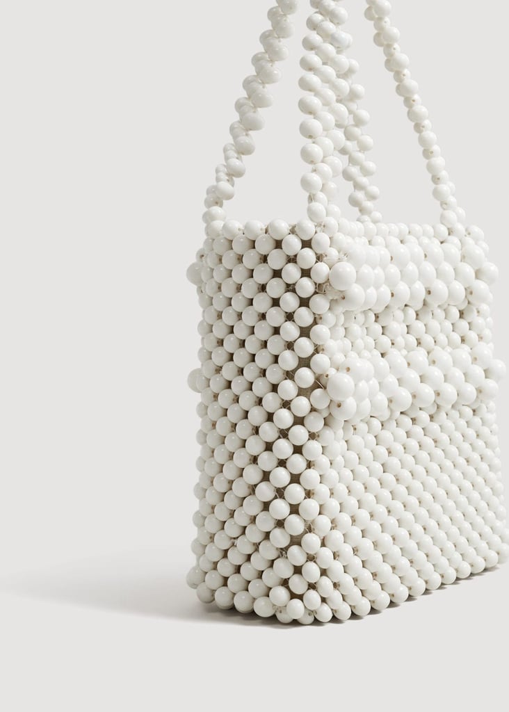 Mango Beaded Shopper Bag