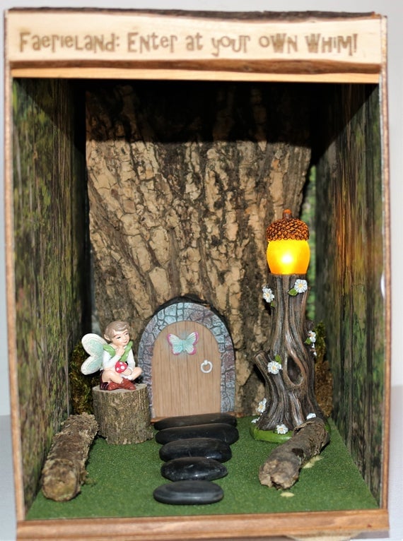 Bookshelf Fairy House