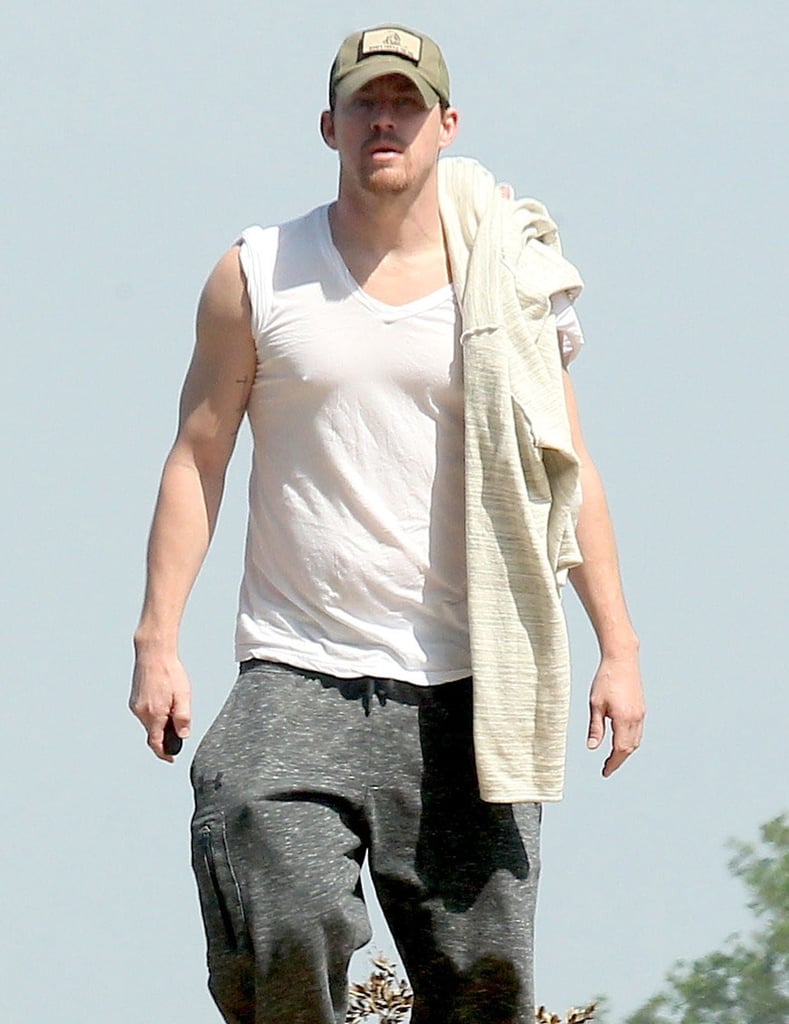 Channing Tatum went for a hike in LA on Saturday.